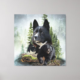 Karelian Bear Dog Leinwanddruck