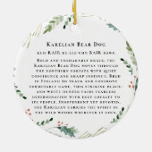 Karelian Bear Dog Monogram Keramik Ornament (Hinten)