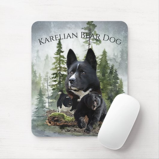 Karelian Bear Dog Mousepad (Mit Mouse)