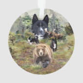 Karelian Bear Dog Ornament (Rückseite)
