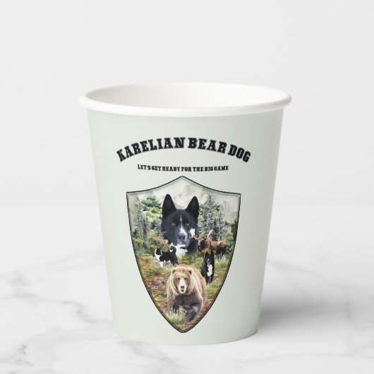 Karelian Bear Dog Pappbecher (Vorderseite)