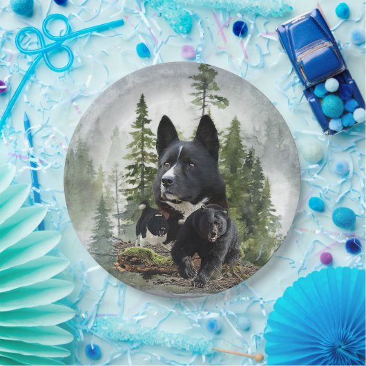 Karelian Bear Dog Pappteller (Party)