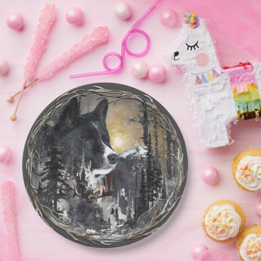 Karelian Bear Dog Pappteller (Party)