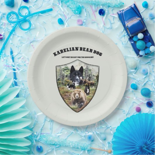 Karelian Bear Dog Pappteller (Party)