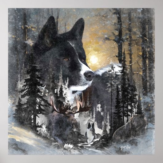 Karelian Bear Dog Poster (Vorne)