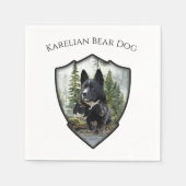 Karelian Bear Dog Serviette (Vorderseite)