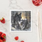 Karelian Bear Dog Serviette (Beispiel)