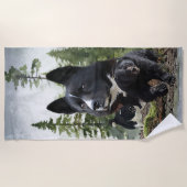 Karelian Bear Dog Strandtuch (Vorderseite)