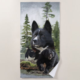 Karelian Bear Dog Strandtuch