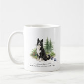 Karelian Bear Dog Watercolor Breed Quote Kaffeetasse (Links)