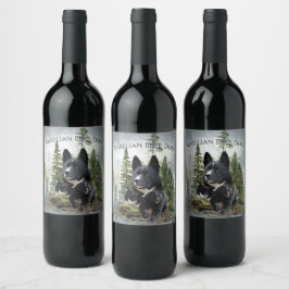 Karelian Bear Dog Weinetikett