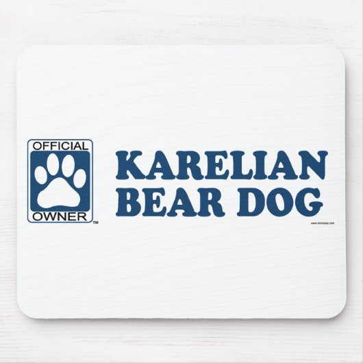 Karelisches Bärn-Hundeblau Mousepad (Vorne)