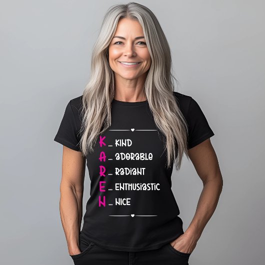 KAREN Akronym Design Geschenk T-Shirt