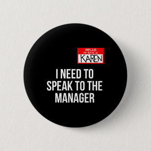 Karen Costume Halloween kann ich mit dem Manager s Button