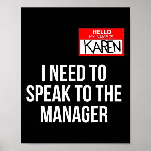 Karen Costume Halloween kann ich mit dem Manager s Poster (Vorne)