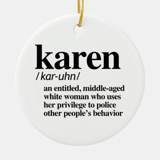Karen Definition Keramik Ornament (Vorne)