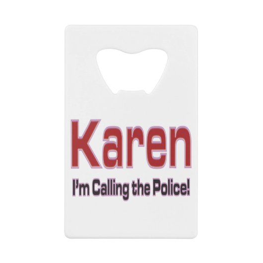 Karen Geldbeutel Flaschenöffner (Vorderseite)