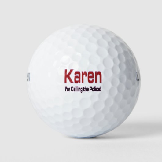 Karen Goof Ball Besondere Anlass Golfplatz Geschen (Vorderseite)