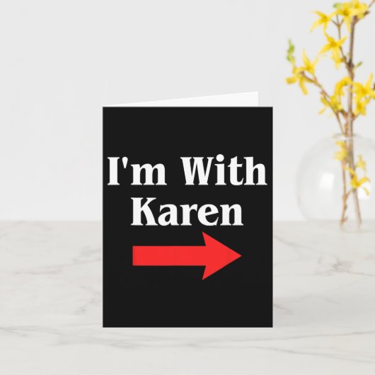 Karen Halloween Costume Karte (Gelbe Blume)