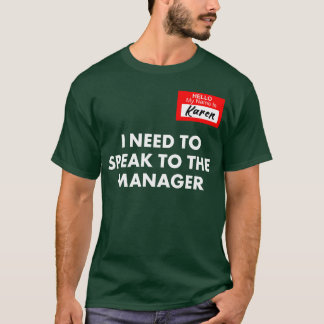 Karen Halloween-Kostüm lustig T-Shirt