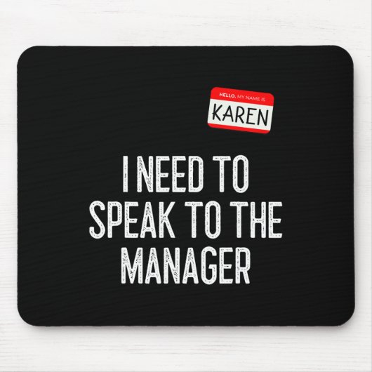 Karen Halloween Kostümvortrag vor dem Manager Fun Mousepad (Vorne)