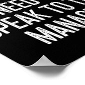 Karen Halloween Kostümvortrag vor dem Manager Fun  Poster (Ecke)