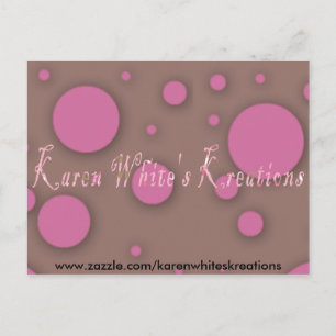 Karen Whites Kreations Postcard Postkarte