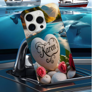 Karen's Heart stone River Sunset Case-Mate iPhone Hülle