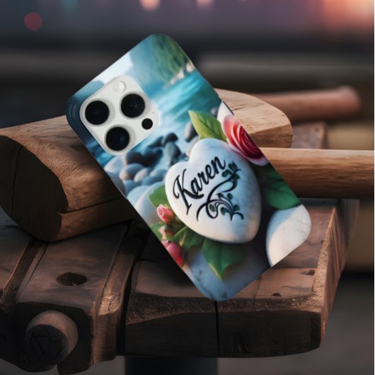 Karens Herzstein am Fluss Case-Mate iPhone Hülle