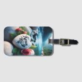 Karens Herzstein am Fluss Gepäckanhänger (Vorderseite (Horizontal))