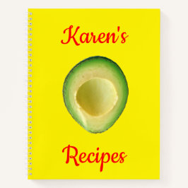 Karens (Name) Rezepte Avocado Gelb Rot Notizblock