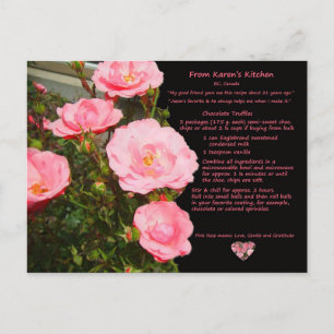 Karens Schokolade Truffles Rezept Postkarte