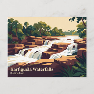 Karfiguéla-Wasserfälle Burkina Faso Postkarte