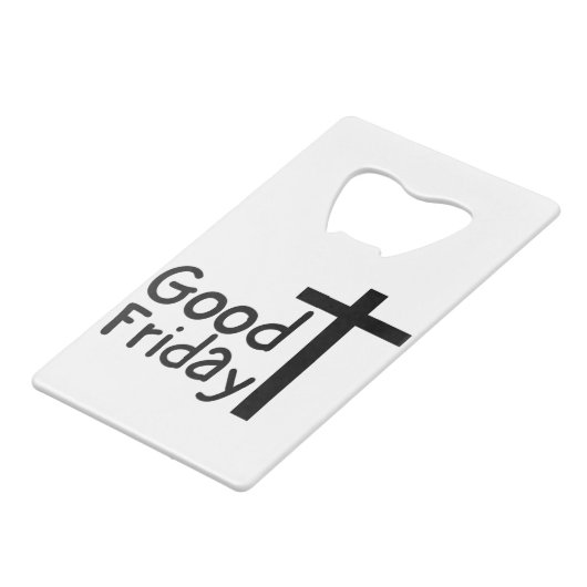 Karfreitag Geldbeutel Flaschenöffner (Rückseite Schrägansicht)