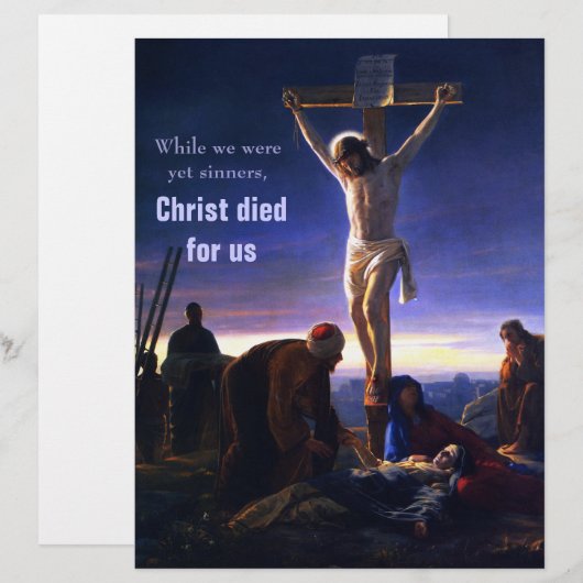 Karfreitag - individualisierbare Kirchenbulletin (Vorne/Hinten)