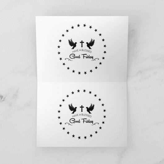 Karfreitag Karte (Innenseite)