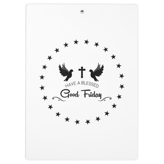 Karfreitag Klemmbrett (Rückseite)