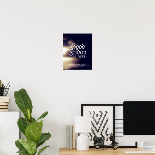 Karfreitag Poster (Heimbüro)