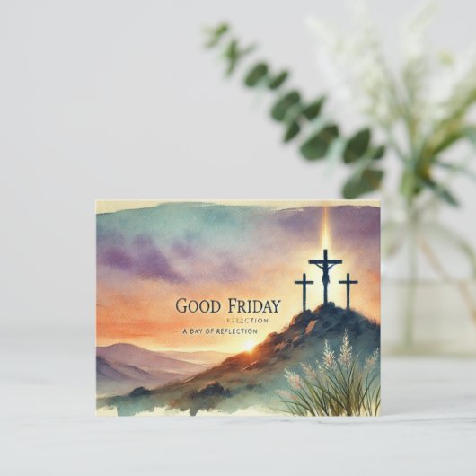 Karfreitag Postkarte (Stehend Vorderseite)