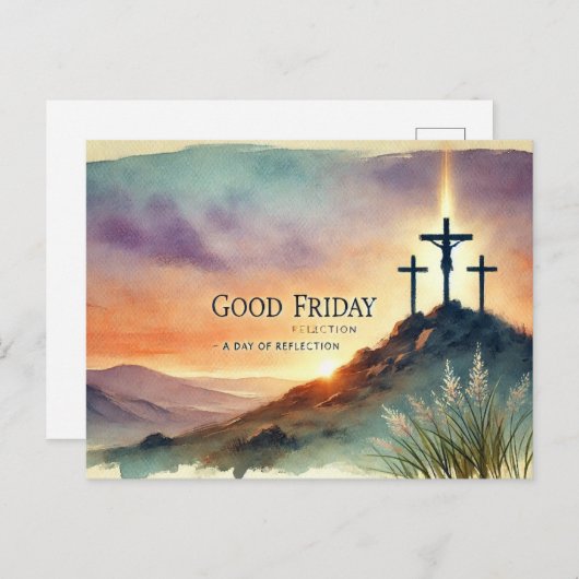 Karfreitag Postkarte (Vorne/Hinten)