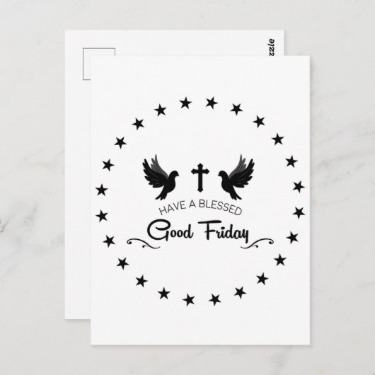 Karfreitag Postkarte (Vorne/Hinten)