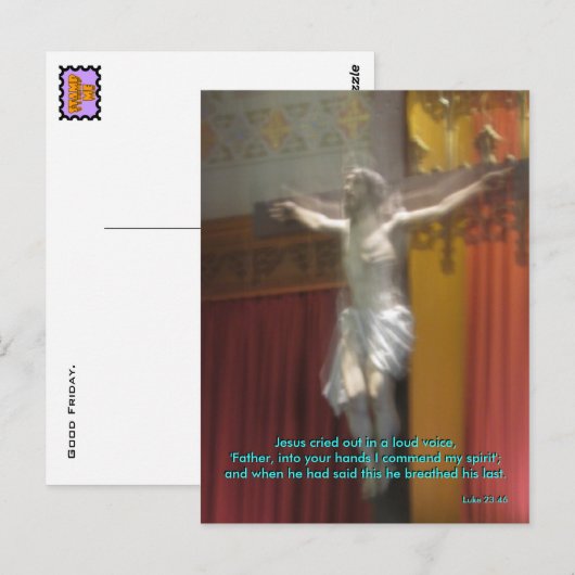Karfreitag Postkarte (Vorne/Hinten)