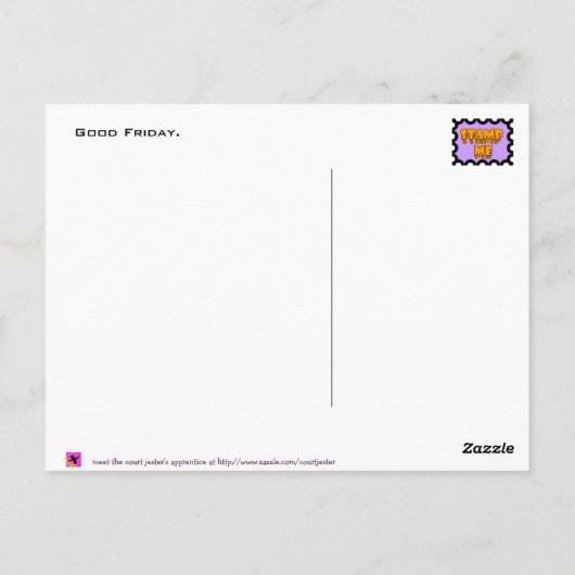 Karfreitag Postkarte (Rückseite)