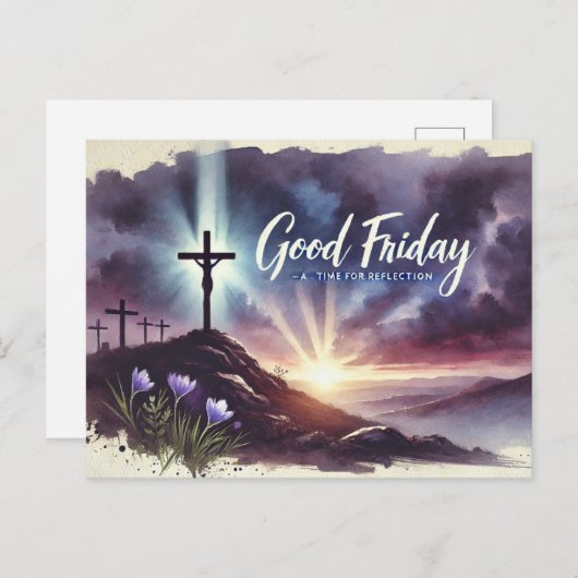 Karfreitag Postkarte (Vorne/Hinten)