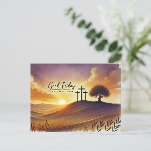 Karfreitag Postkarte (Stehend Vorderseite)