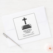 Karfreitag Quadratischer Aufkleber (Umschlag)