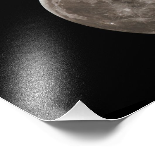 "Karfreitag" Vollmond über Saskatchewan Fotodruck (Ecke)