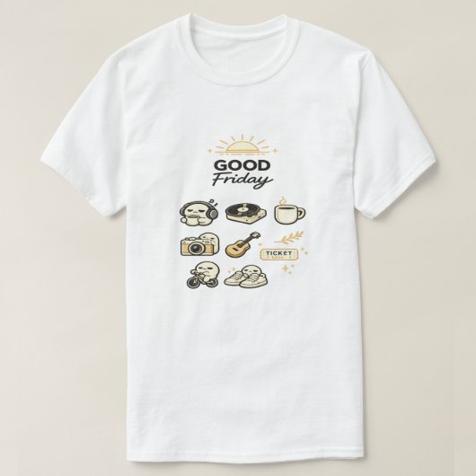 Karfreitags-Wochenend-Vibes T-Shirt (Design vorne)