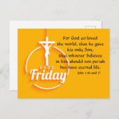 Karfreitagskarte Feiertagspostkarte (Vorne/Hinten)