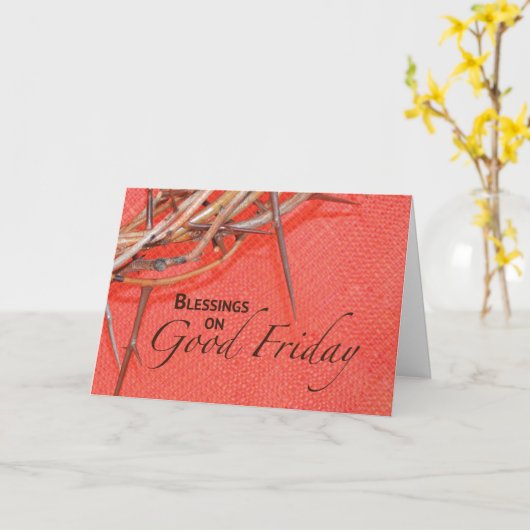 Karfreitagskrone Thorns Karte (Gelbe Blume)